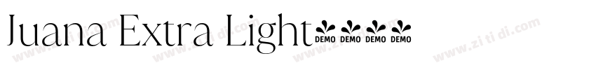Juana Extra Light字体转换